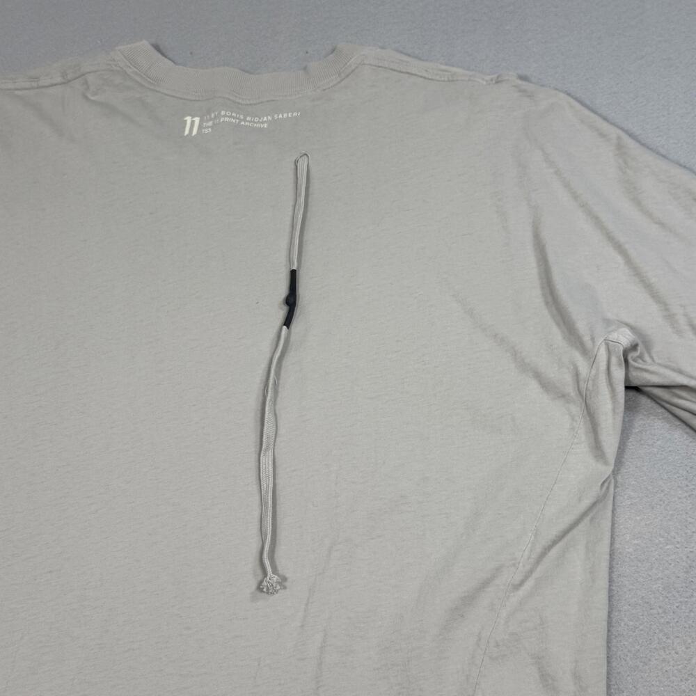 11 by Boris Bidjan Saberi Mens Gray "Disruptive Disciples" MasterCross Tee Large - Picture 8 of 11